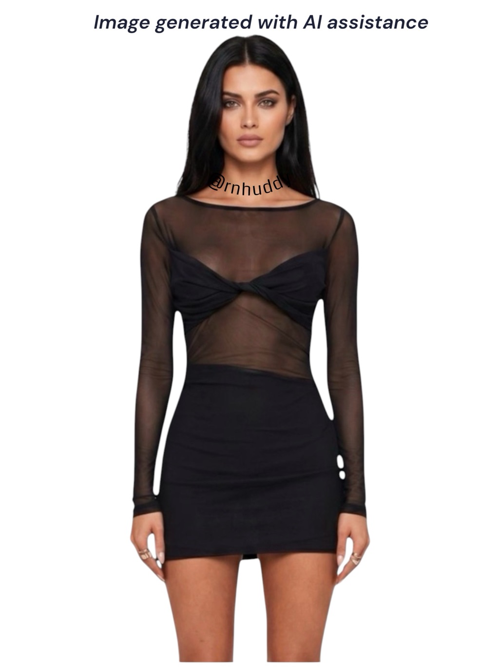 Nwt Princess Polly Size 10 Black Insatiable Mesh Mini Dress